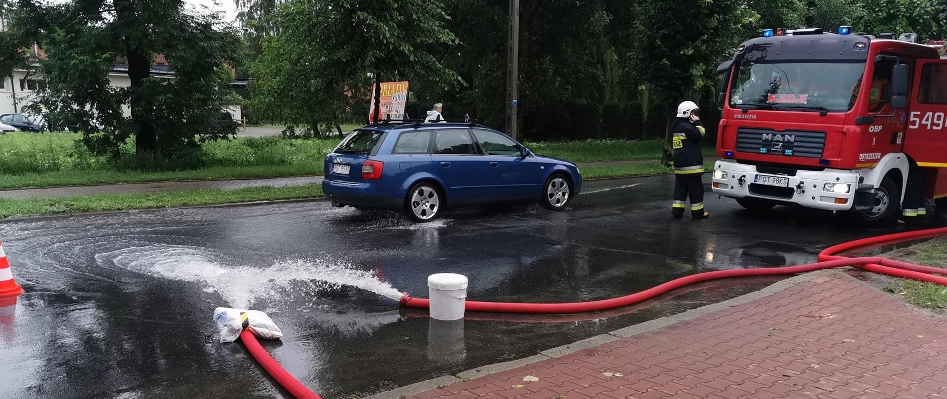 Skutki opadów w powiecie ostrzeszowskim