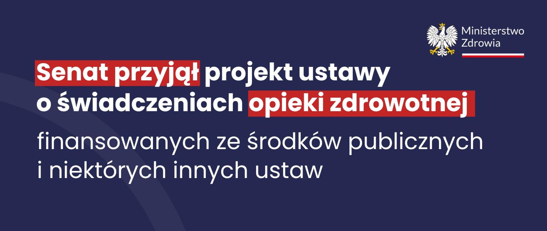 grafika dot. przyjęcia ustawy przez Senat