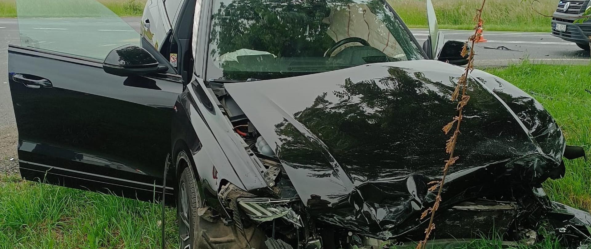 Wypadek na DK 92 w miejscowości Grzegorzew