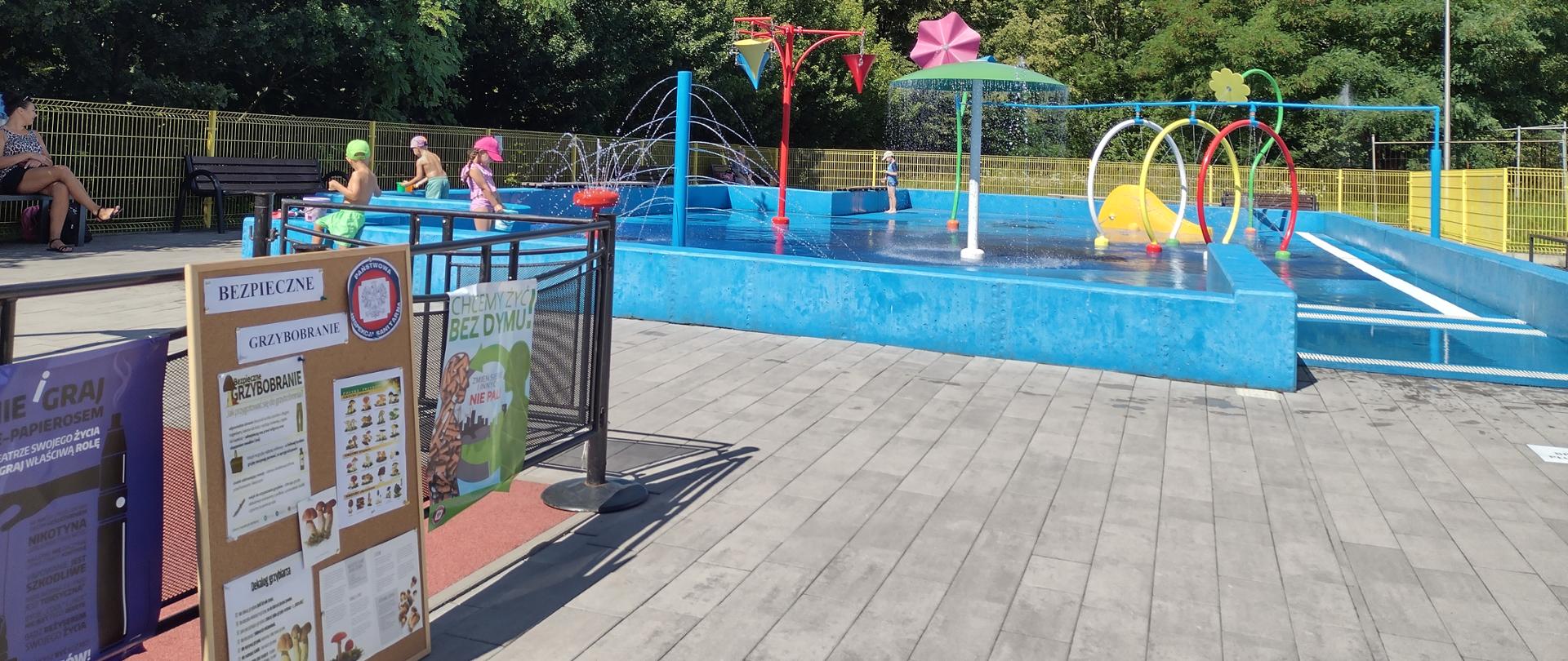 Bezpieczne wakacje - Akcja profilaktyczna na terenie Osir - plac wodny w Bytomiu