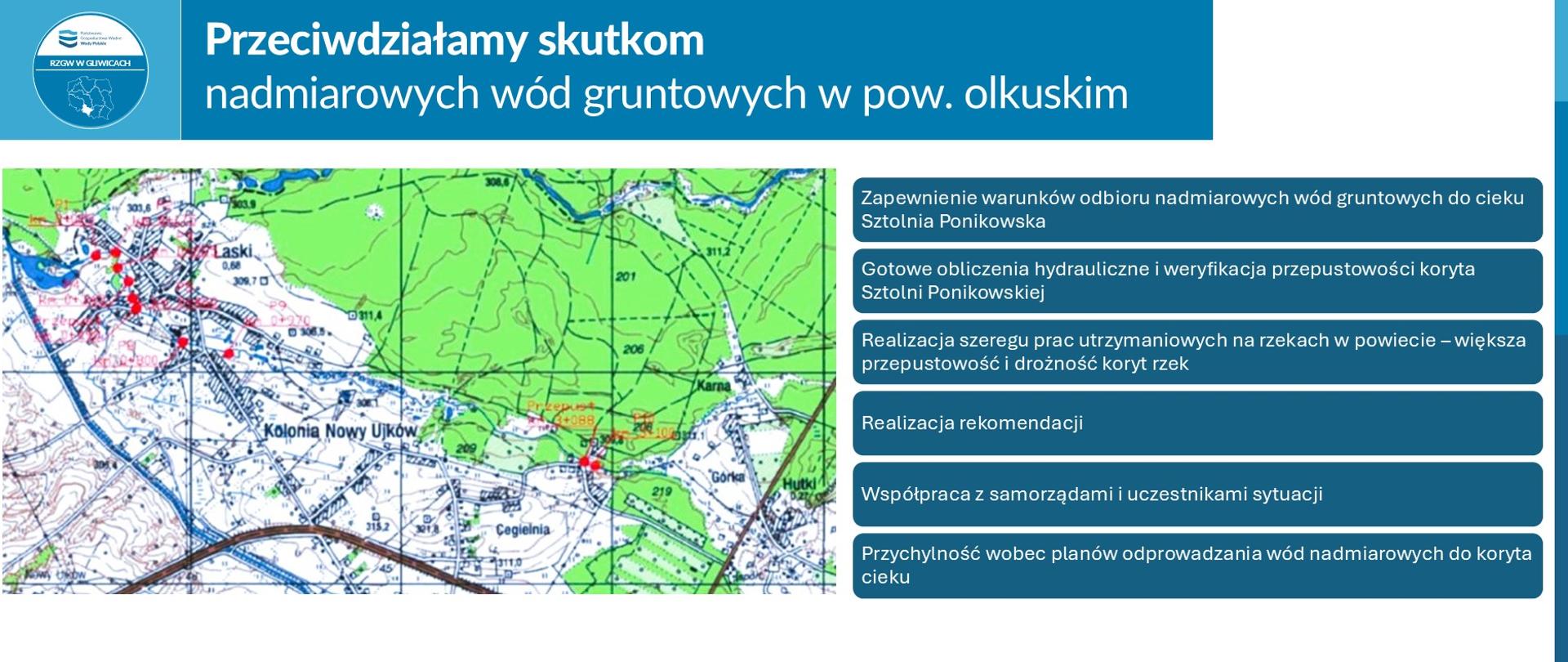 Przychylność wobec planów odprowadzania wód nadmiarowych do koryta cieku 