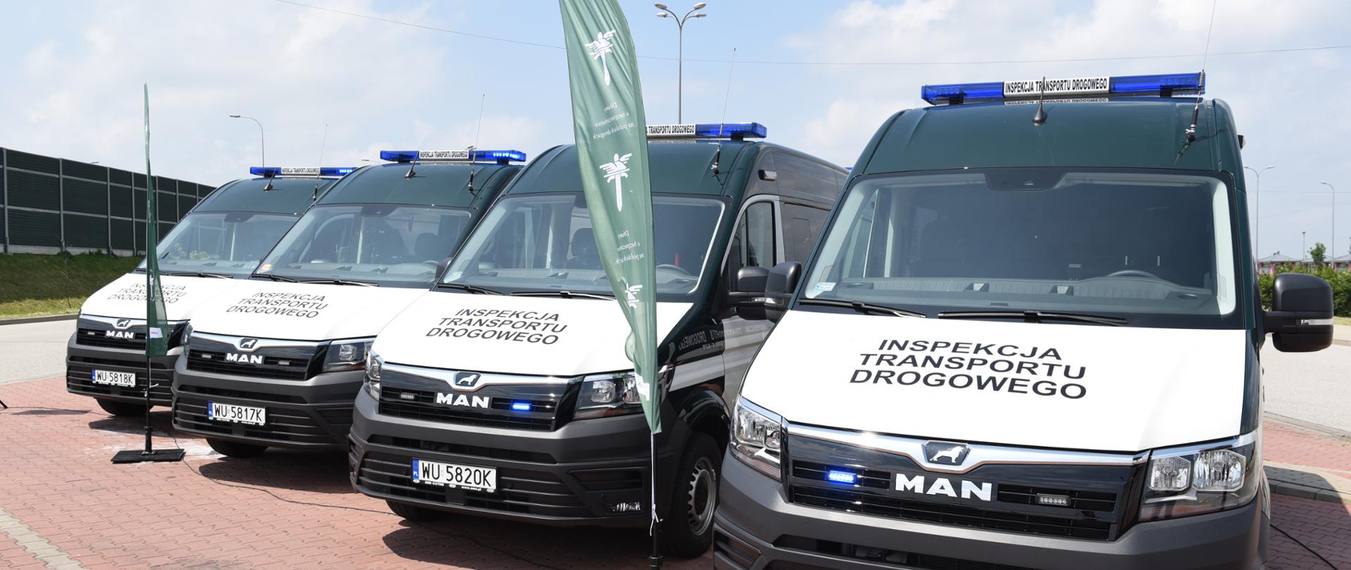 Cztery nowoczesne furgony wyposażone w specjalistyczny sprzęt kontrolny trafiły do podkarpackiej Inspekcji Transportu Drogowego