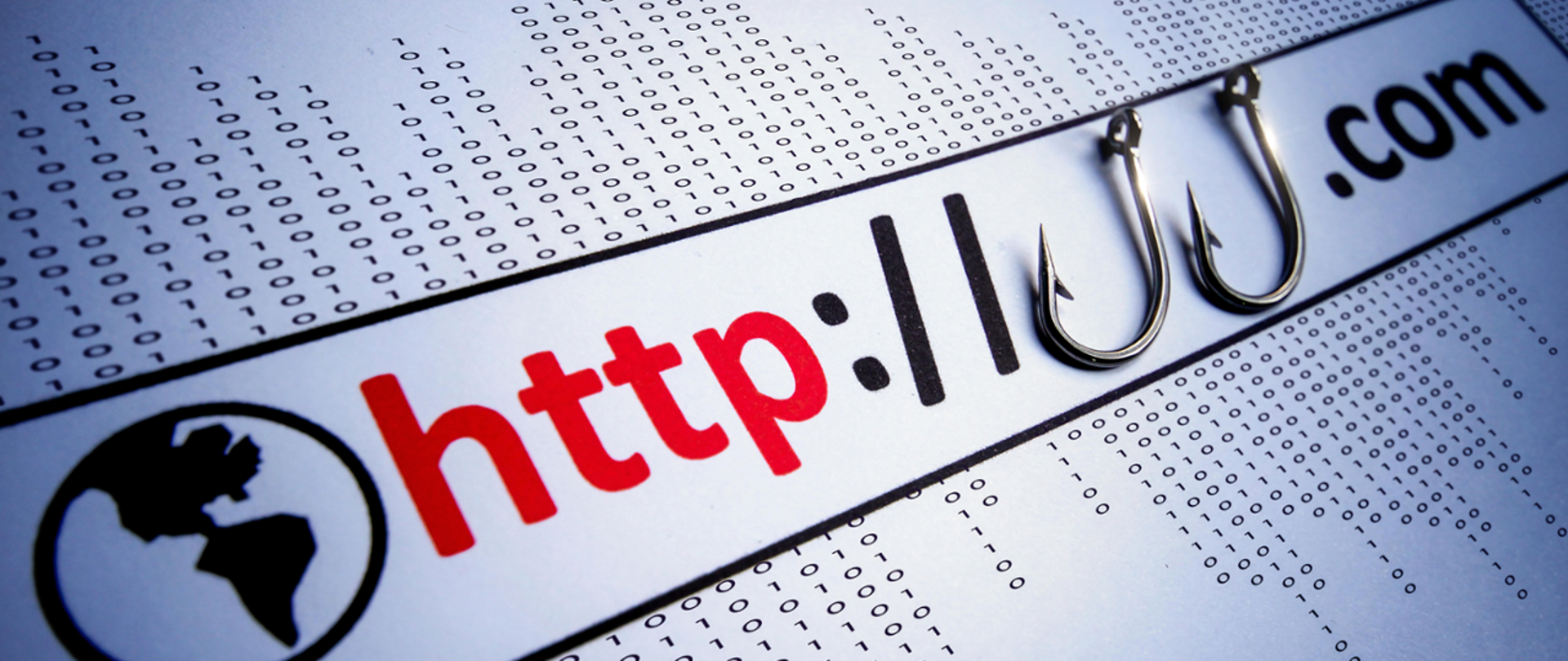 Adres www, w środku dwa haczyki