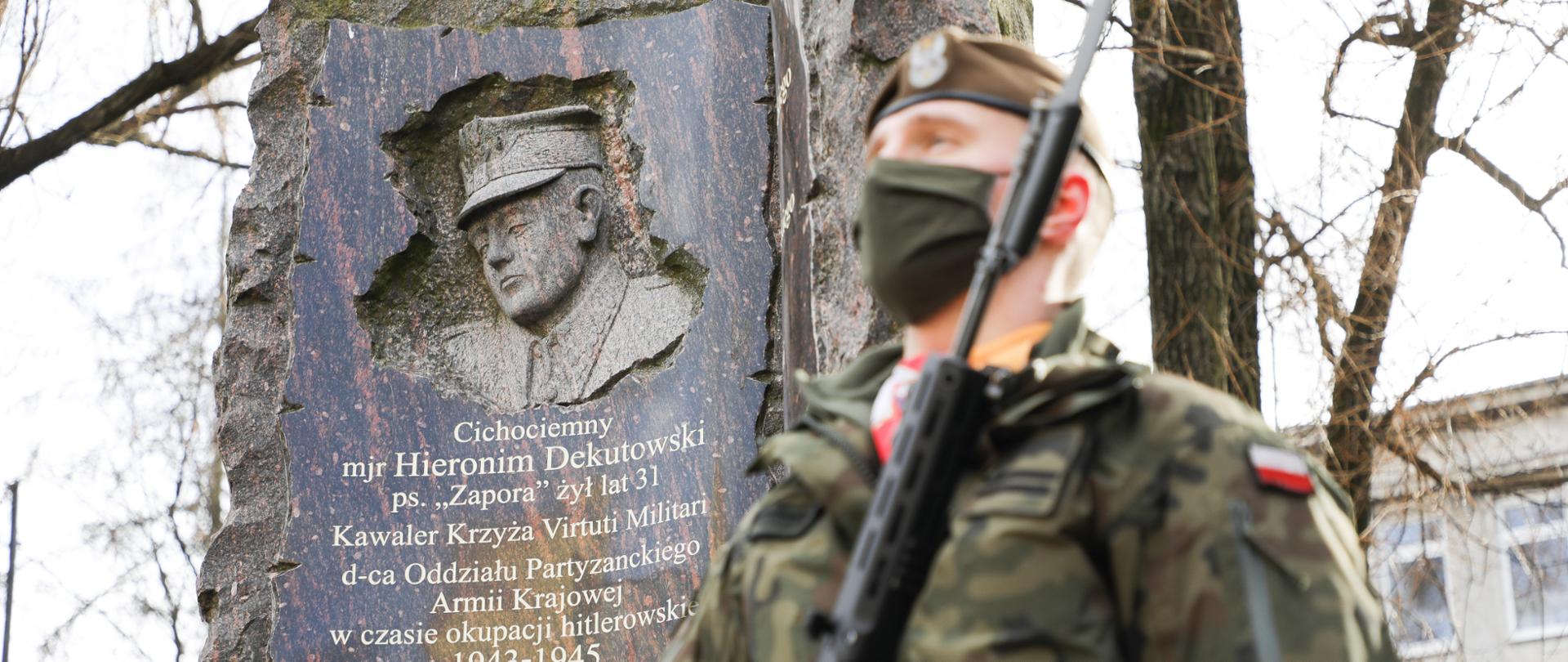 72. rocznica śmierci Hieronima Dekutowskiego ps. Zapora – Żołnierza Wyklętego, fot. Danuta Matloch