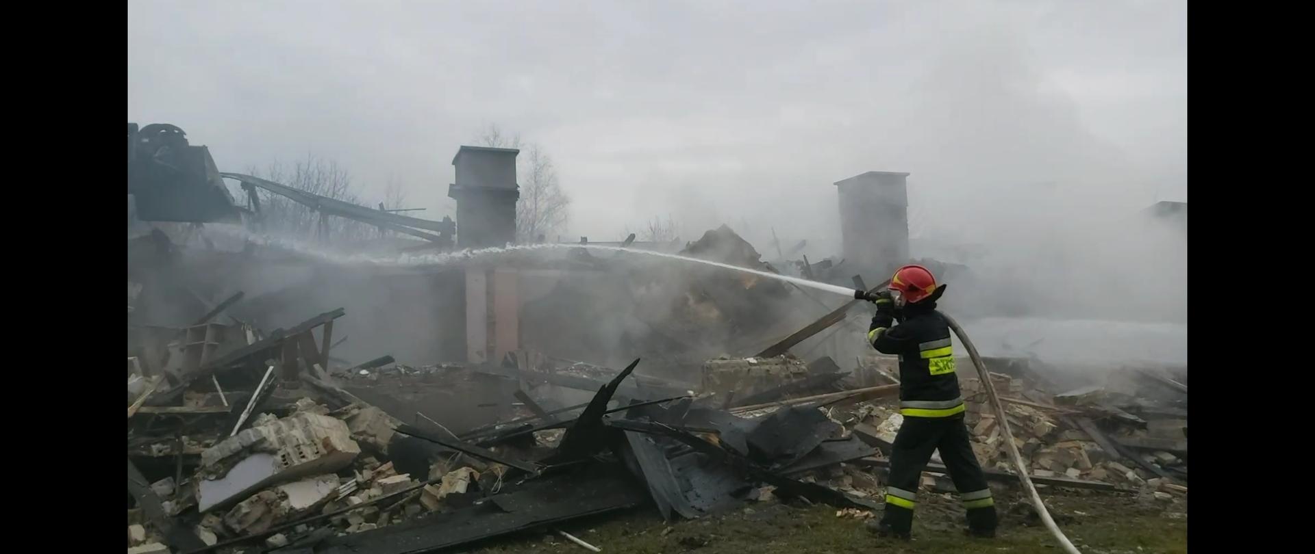 Pożar w Dobrym Mieście 23.03.2023 r.