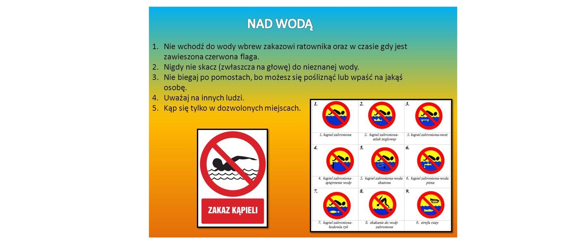  O bezpieczeństwie nad wodą przed wakacjami