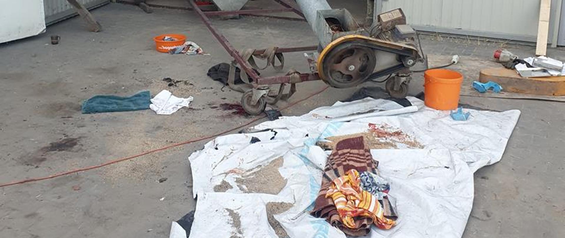 Nieostrożność przy pracach na gospodarstwie