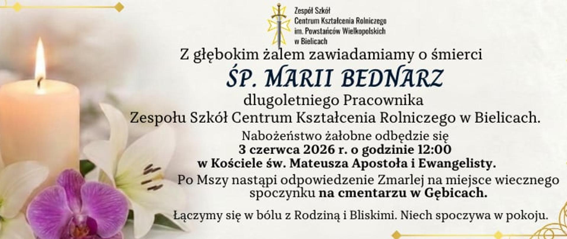 ŚP. Maria Bednarz