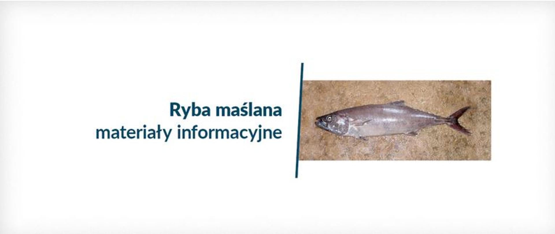 Ryba maślana - materiały informacyjne dla konsumentów i producentów