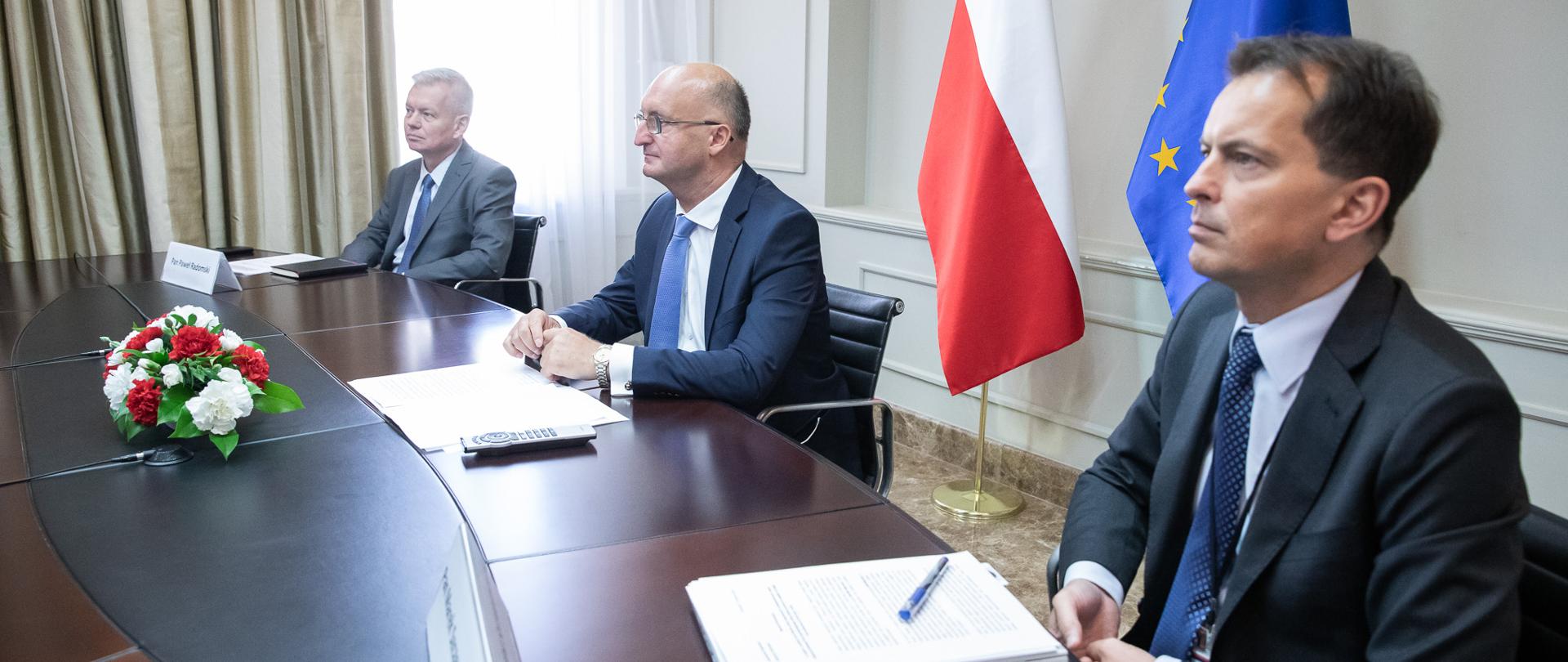 2020.08.21 Warszawa . Minister Piotr Wawrzyk . Wideokonferencja debata RODM Torun .Fot. Tymon Markowski / MSZ