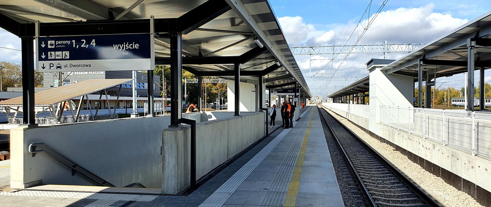 Peron na stacji Kraków Płaszów