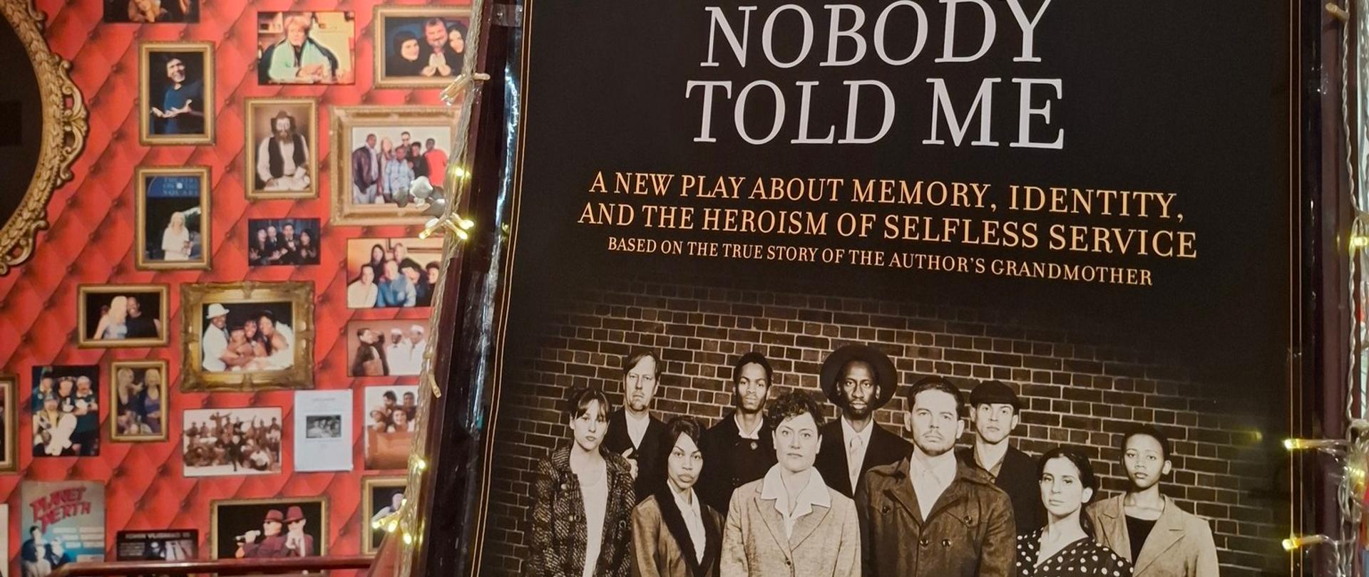 Premiera sztuki pt. „Nikt mi nie powiedział” (Nobody told me) o tematyce polsko-żydowskiej w Johannesburgu