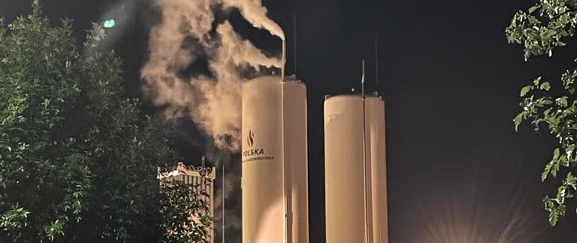 Awaria na stacji regazyfikacji skroplonego gazu LNG.