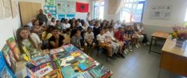 Meeting at "Haki Shehu" School in Petrela, on the outskirts of Tirana.