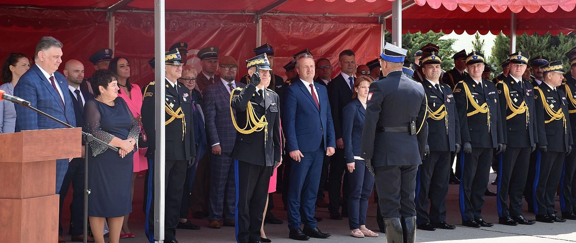 WIELKOPOLSKI KOMENDANT WOJEWÓDZKI PSP NA OBCHODACH 30-LECIA SZKOŁY PODOFICERSKIEJ PSP W BYDGOSZCZY