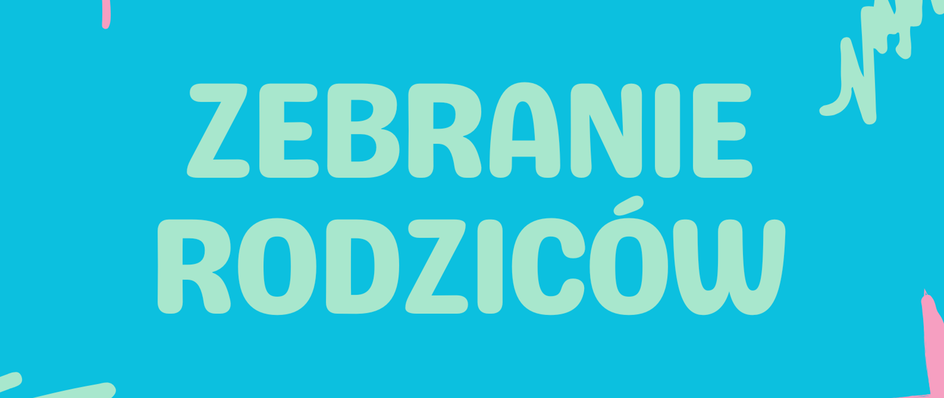 Informacja na niebieskim tle dotycząca zebrania klas rodziców , które odbędzie się 25.09.2025 w auli PSM w Kłodzku wraz z logiem u dołu plakatu 80 lecia szkoły
