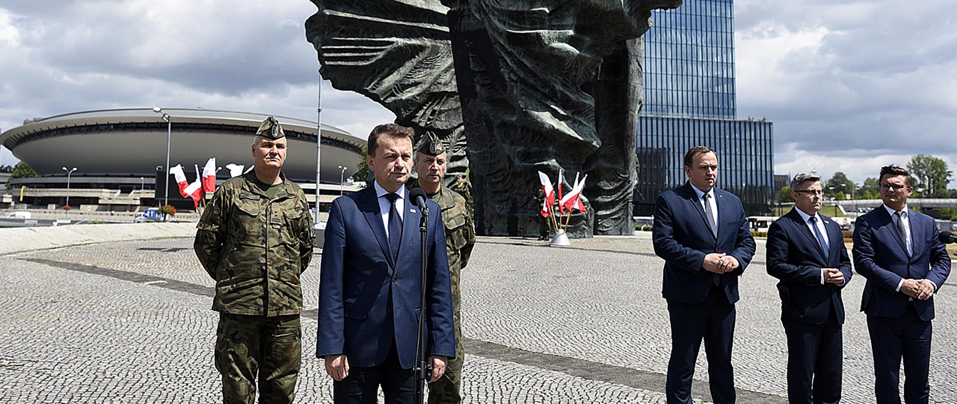 Konferencja ministra M. Błaszczaka w Katowicach