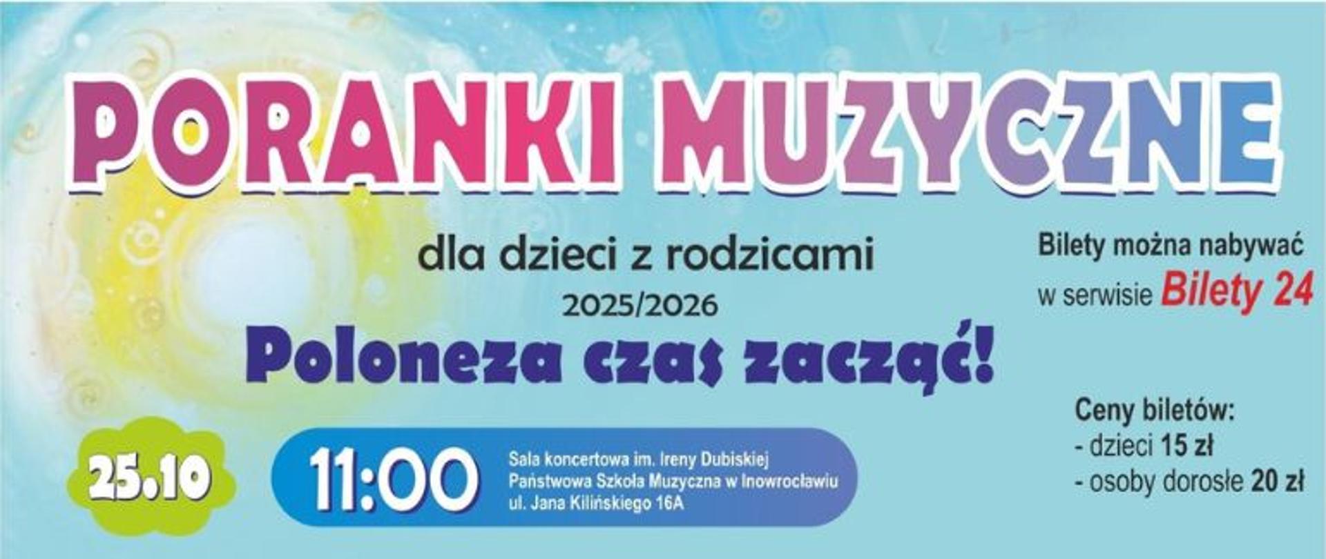Poranek muzyczny 2 Poloneza czas zacząć