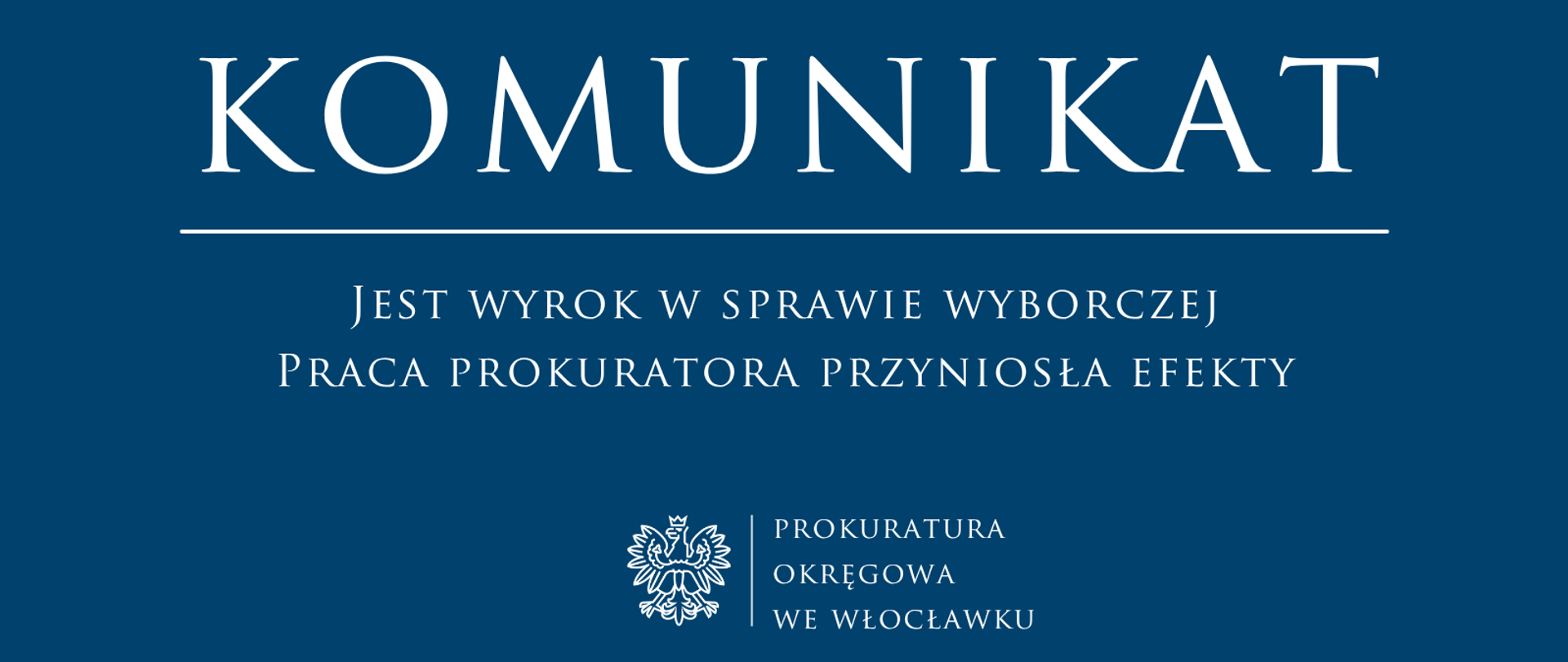 Jest wyrok w sprawie wyborczej – praca prokuratora przyniosła efekty
