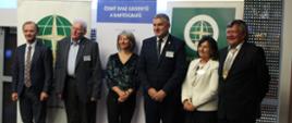 GGK Alicja Kulka w towarzystwie szefa bliźniaczej instytucji Republiki Czeskiej Karla Stencla i zastępcy GGK Słowacji Vladimira Stankovskyego
oraz prezesów Stowarzyszeń: Polski Janusza Walo, Czech Vaclawa Sanda i Słowacji Lubicy Chudecowej.