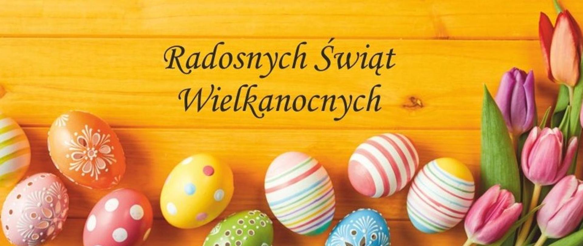 Zdjęcie obrazuje wielkanocne pisanki 