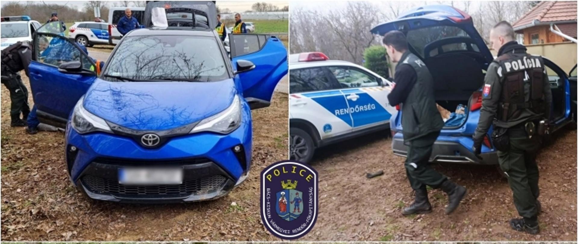 Akcja zatrzymania kierowcy przewożącego nielegalnych imigrantów