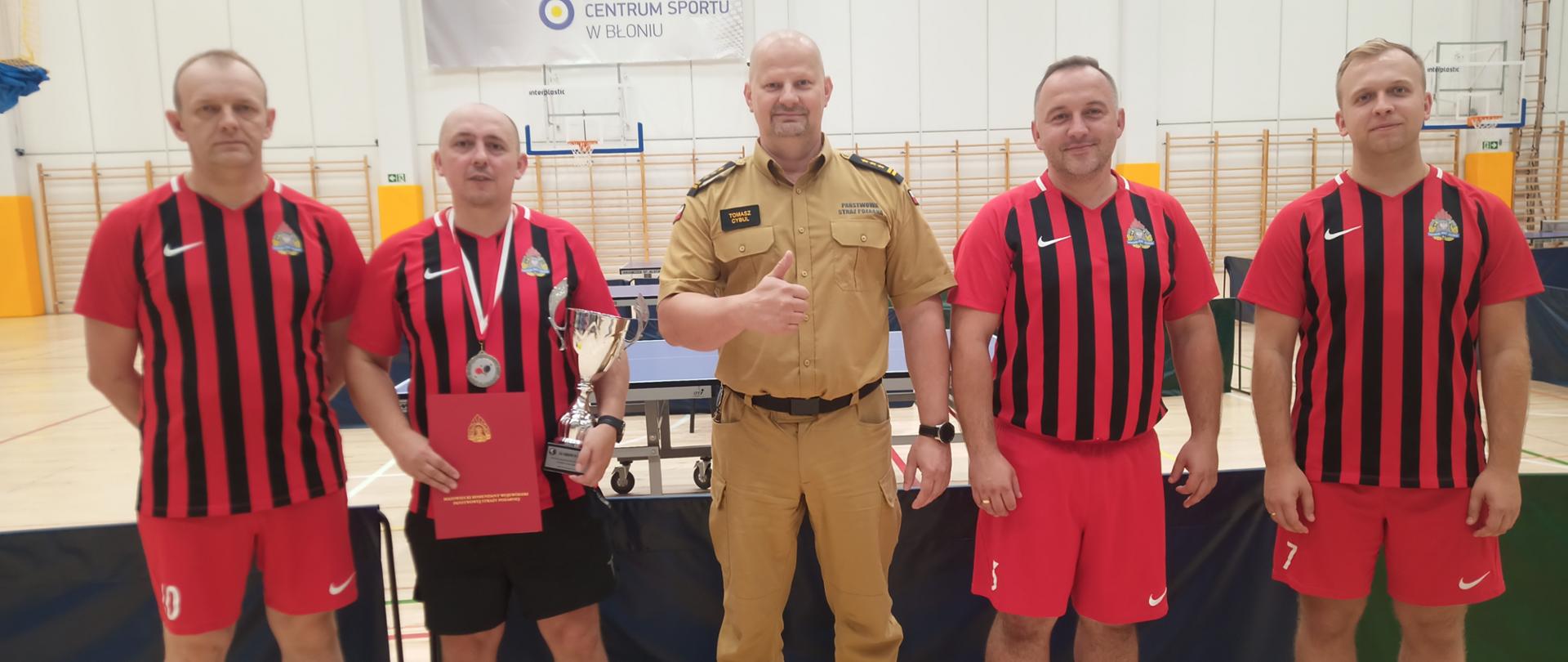 Reprezentanci KP PSP Sokołów w Tenisie Stołowym w XVIII Wojewódzkich Mistrzostwach Strażaków