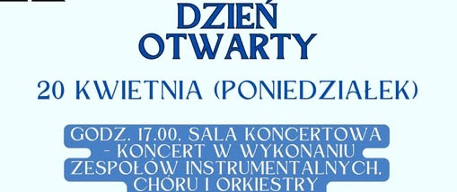 Grafika - plakat z informacjami dotyczącymi rekrutacji.