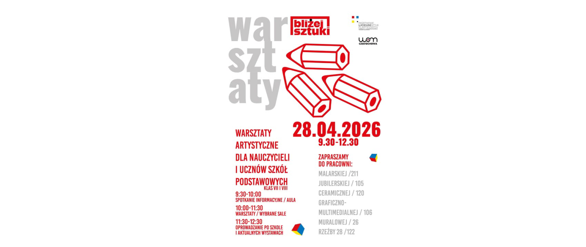 „Bliżej sztuki” – cykl spotkań warsztatowych w pracowniach artystycznych