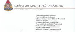 Życzenia Komendanta Głównego Państwowej Straży Pożarnej z okazji Dnia Strażaka