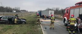 Wypadek na drodze 323 w Lipcach - Panorama