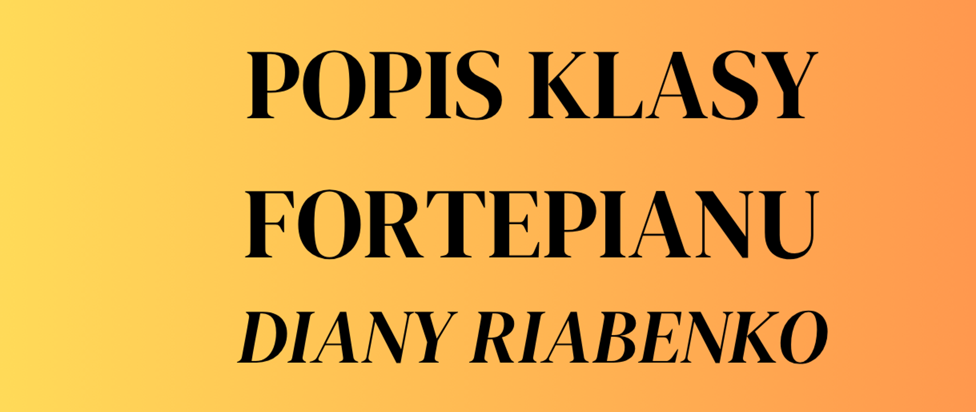 Na kolorowym tle znajduje się grafika fortepianu oraz informacje dotyczące wydarzenia.