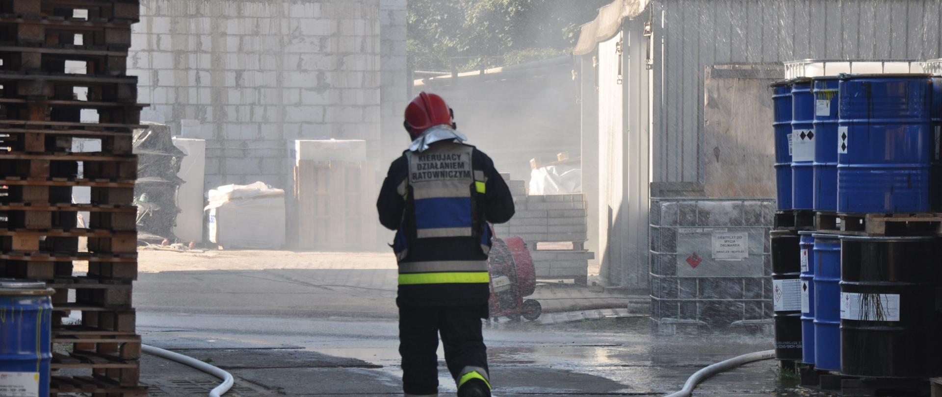 Zdjęcie przedstawia Kierującego Działami Ratowniczymi