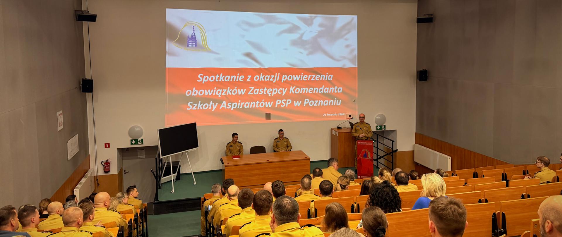 Powierzenie obowiązków Zastępcy Komendanta Szkoły Aspirantów PSP w Poznaniu