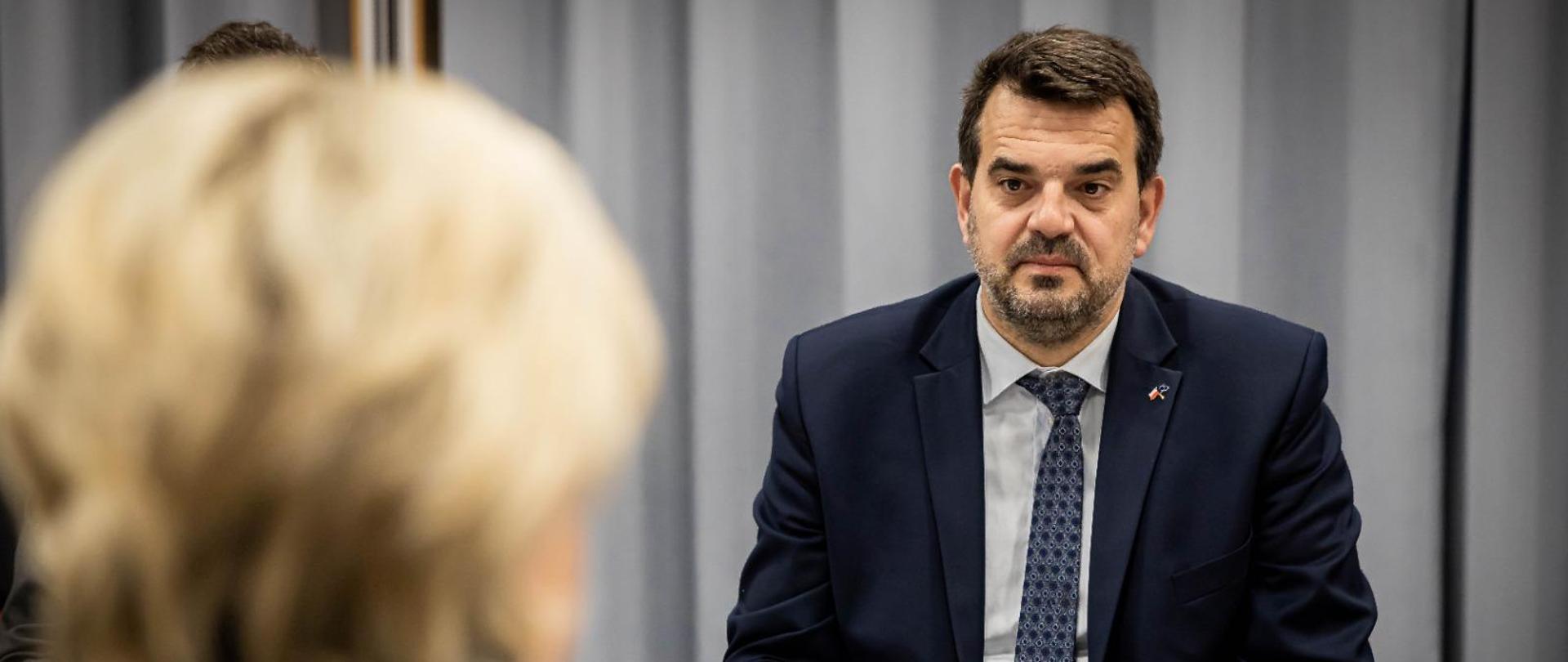 Wiceminister Jacek Tomczak naspotkaniu