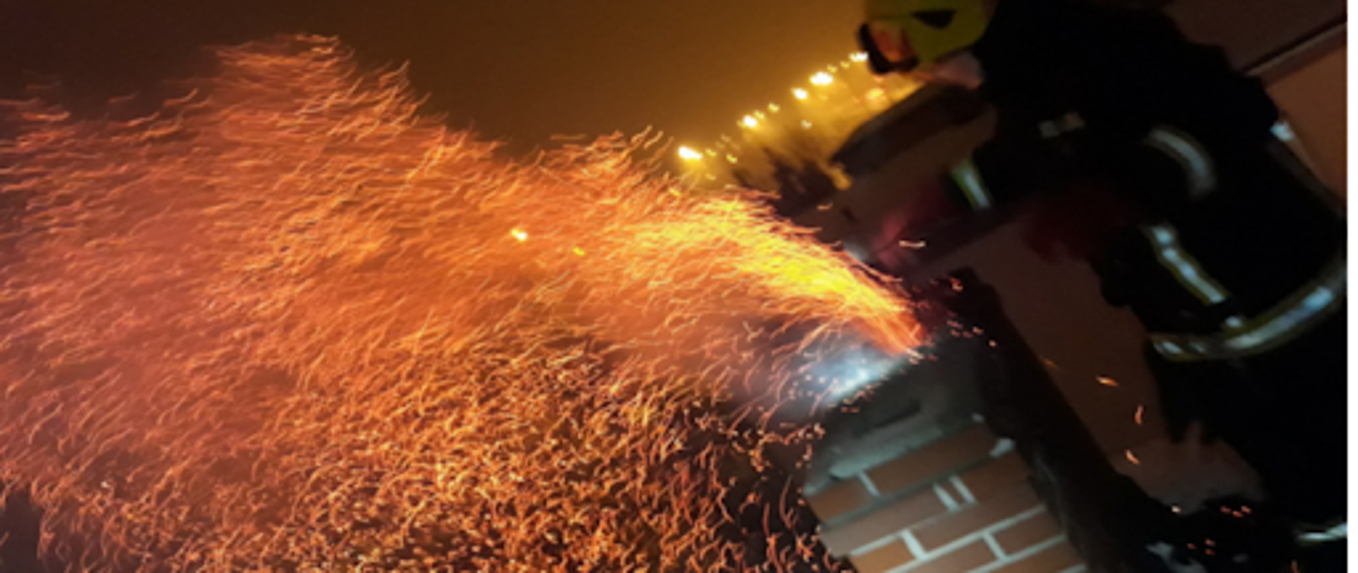 Pożar sadzy w miejscowości Poronin