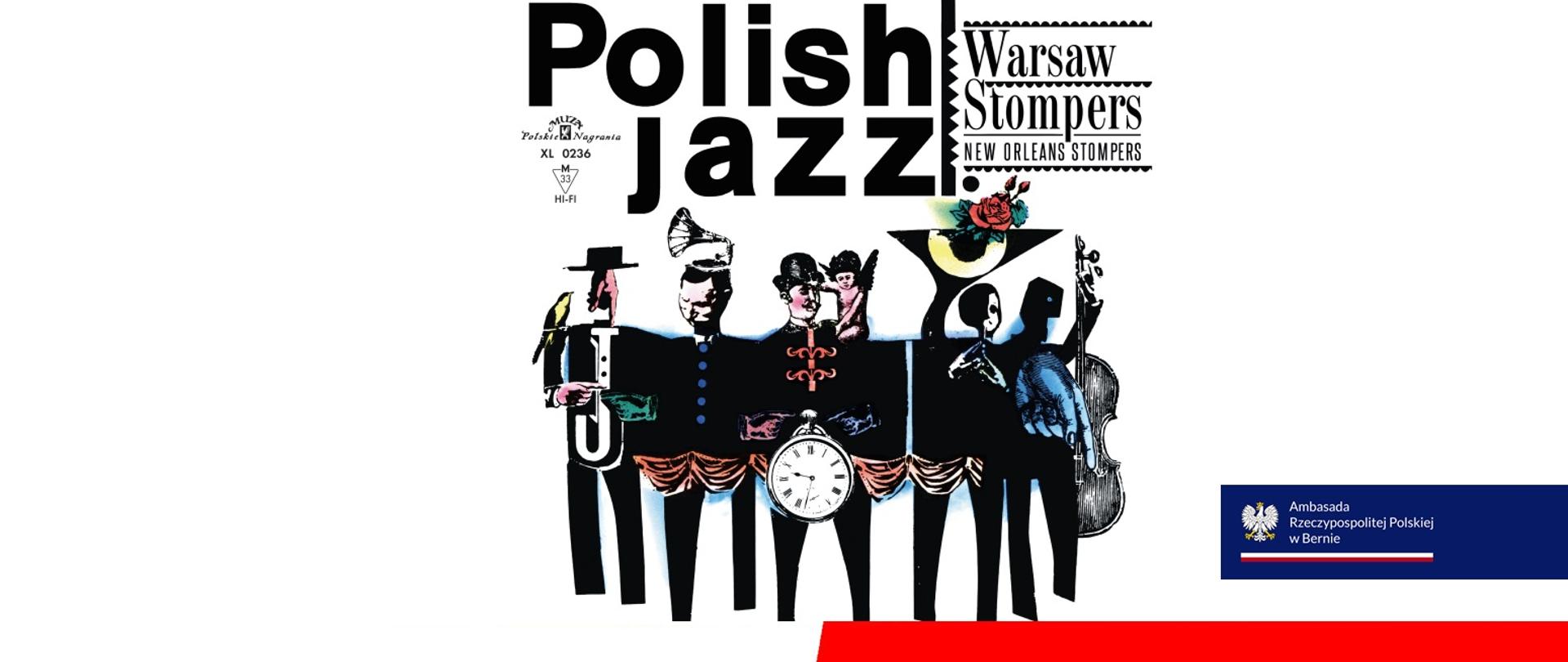 Die Grafik zeigt polnischen Jazz mit einem Cover von Warsaw Stompers.