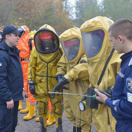 trwa szkolenie strażaków