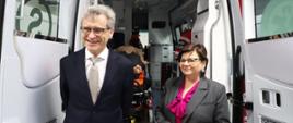 Na zdj. minister zdrowia Izabela Leszczyna i prof. Zbigniew Gaciong, rektor WUM.