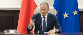 Premier Donald Tusk podczas posiedzenia Rady Ministrów