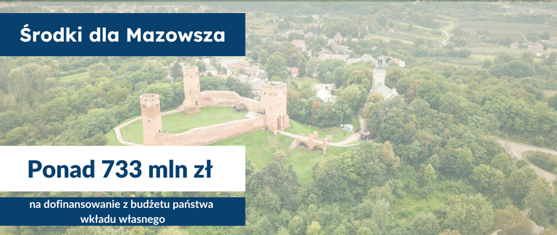 Ponad 733 mln zł dla woj. mazowieckiego na dofinansowanie wkładu własnego z budżetu państwa