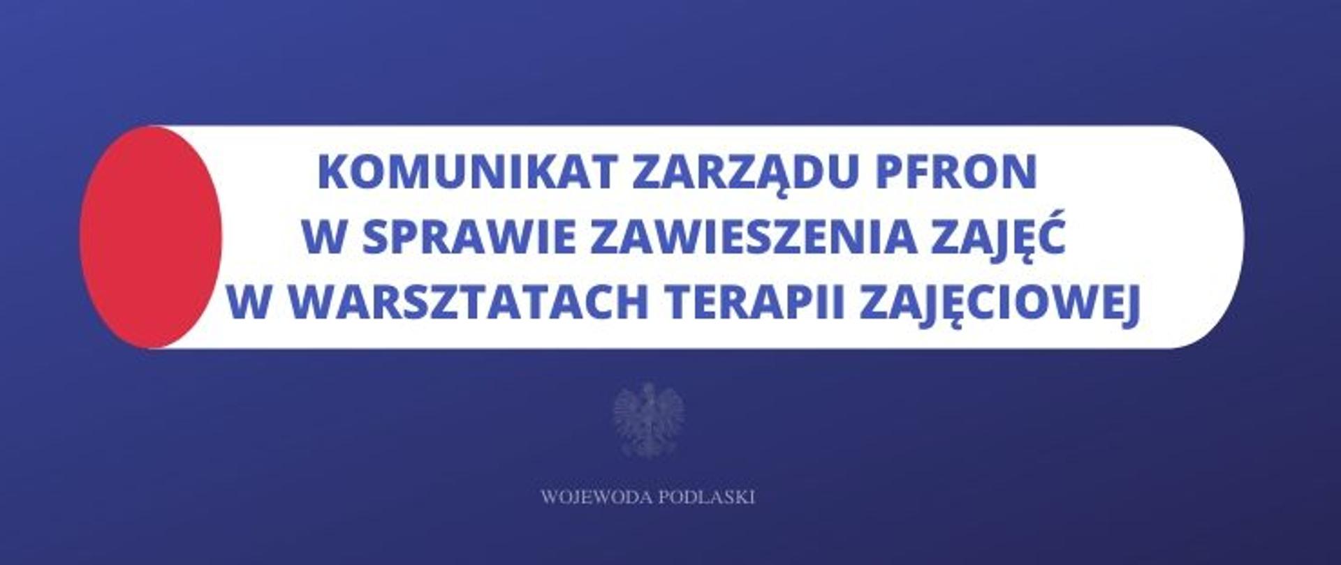 Komunikat zarządu PFRON