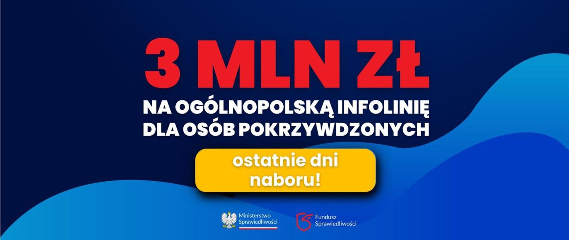 Ostatnia szansa na złożenie oferty: 3 mln zł na ogólnopolską Linię Pomocy Pokrzywdzonym
