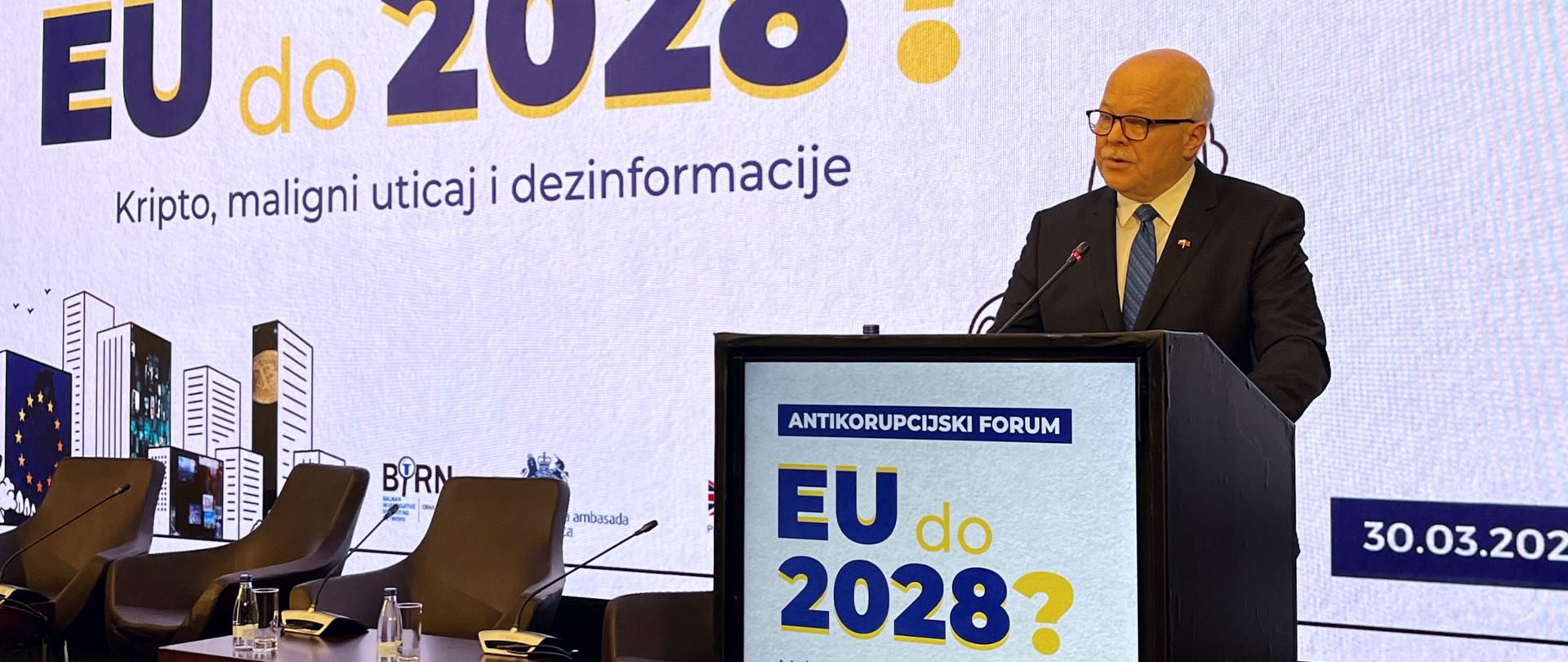 Wystąpienie kierownika placówki na „Anti-corruption forum”