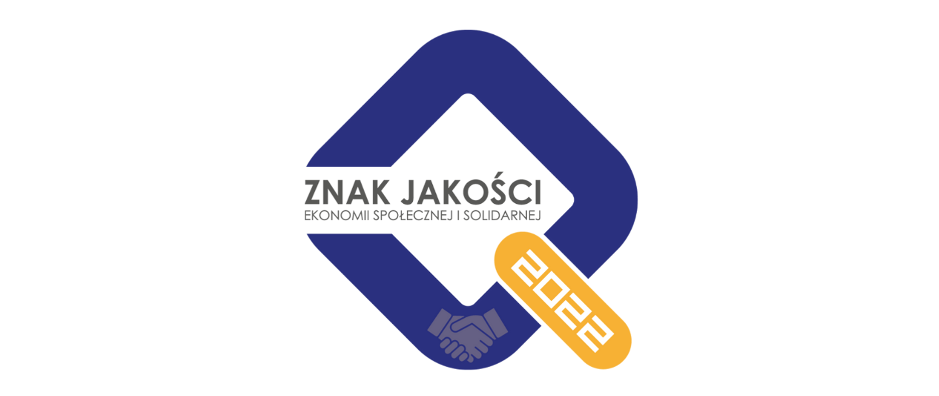 Napis znak jakości ekonomii społecznej i solidarnej.
