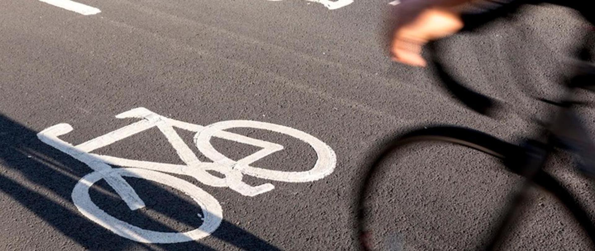 fragment ścieżki rowerowej