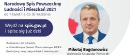 Narodowy Spis Powszechny Ludności i Mieszkań 2021, zdjęcie wojewody Mikołaja Bogdanowicza