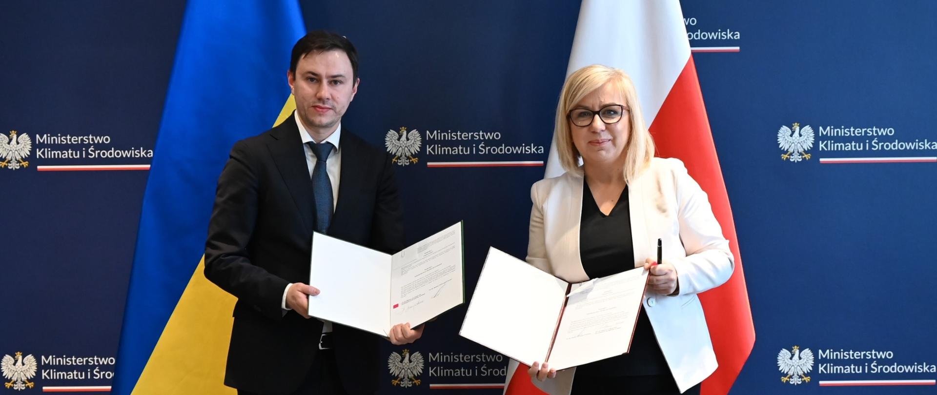 Minister Paulina Hennig-Kloska oraz Wiceminister Energetyki Ukrainy Mykoła Kolesnyk