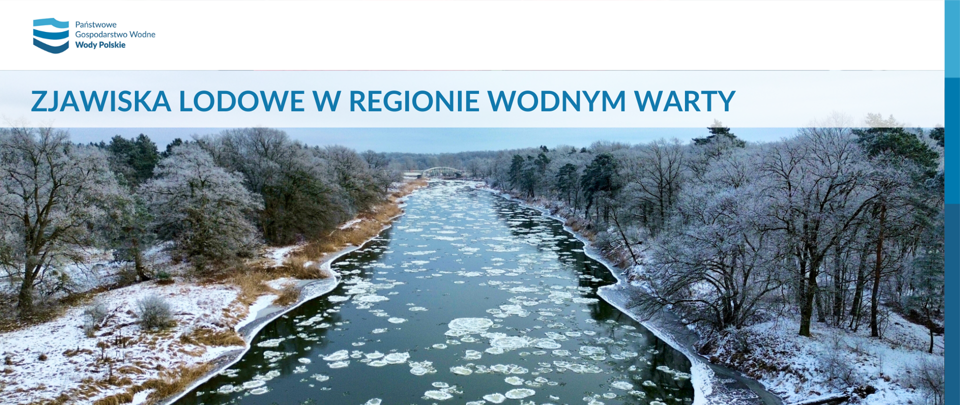 Zjawiska lodowe w regionie wodnym Warty