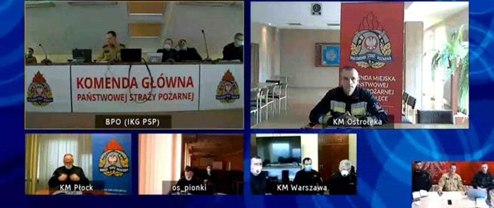 Optymalizacja planu sieci jednostek ratownictwa specjalistycznego w Państwowej Straży Pożarnej na lata 2022 – 2024 - w formie videokonferencji